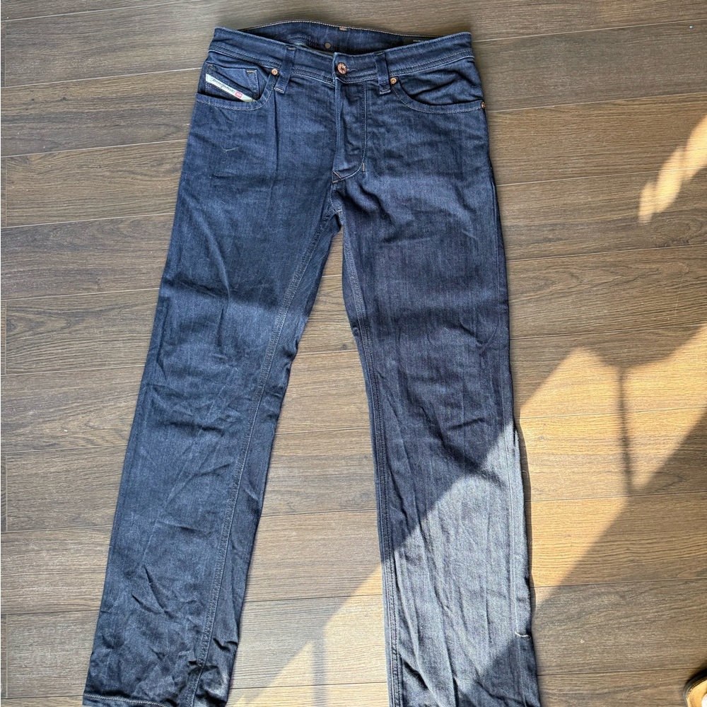 Diesel Larkee Straight Fit Jeans in Deep Indigo